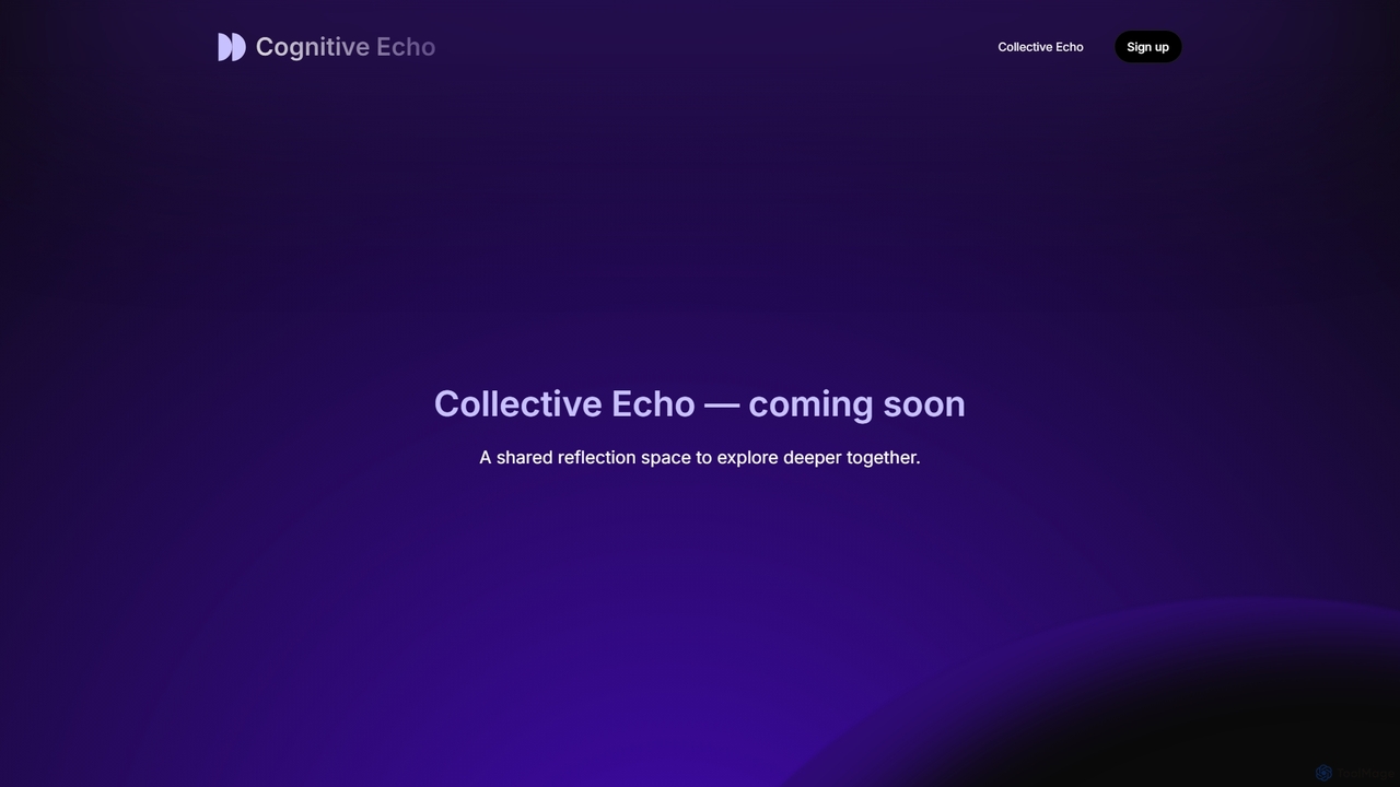 Cognitive Echo - Your Echo Journal for Cognitive Echo