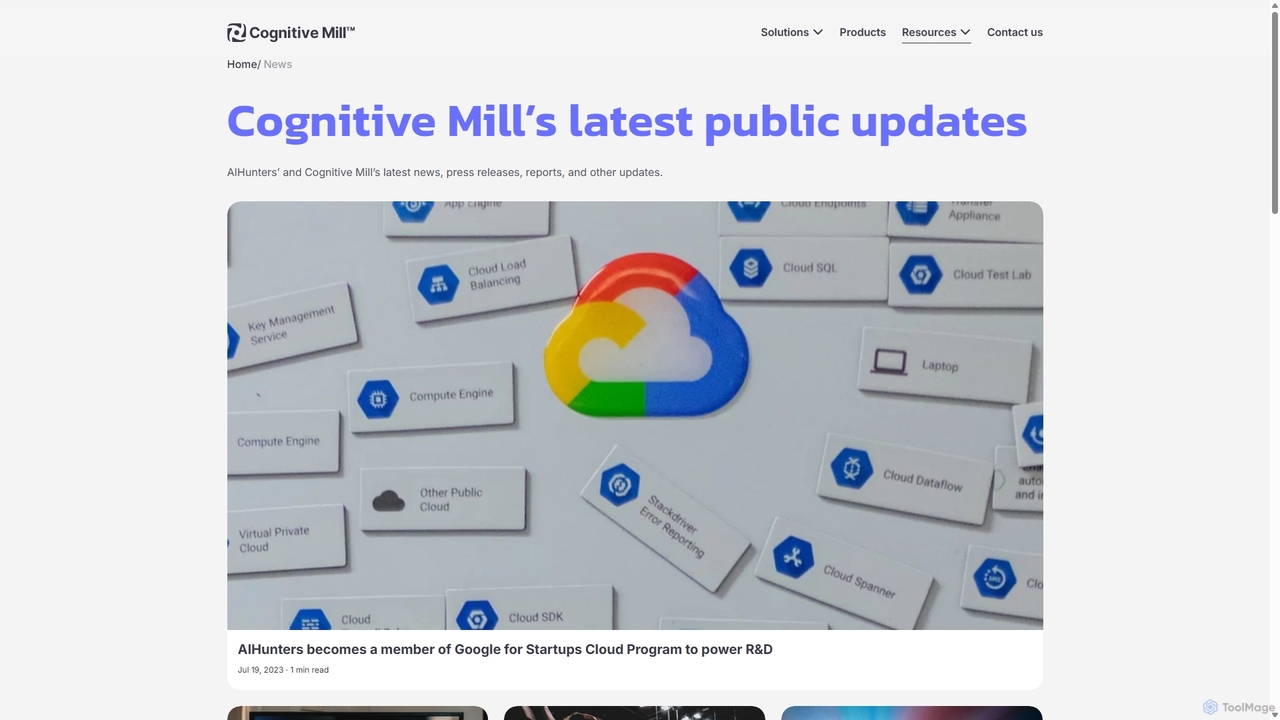 Cognitive Mill latest public updates. for CognitiveMill