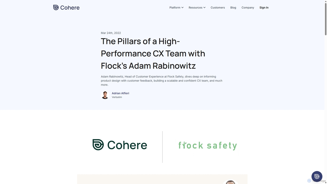The Pillars of a High-Performance CX Team for Cohere