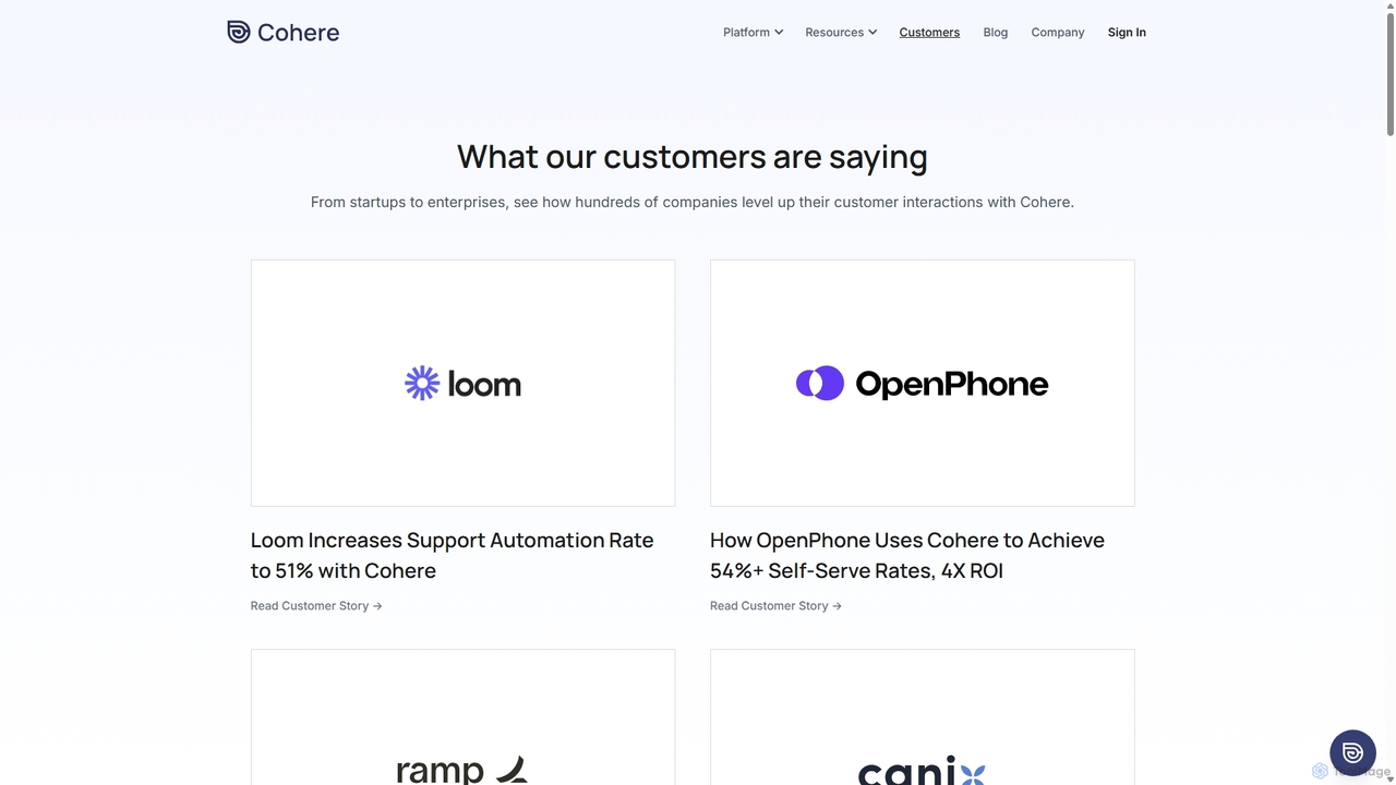 Customers | Cohere for Cohere