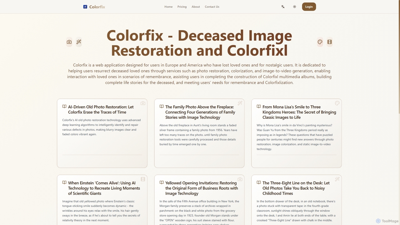 restore old images - vanceai photo restorer | photo scratch removal & picture to video ai for Colorfix