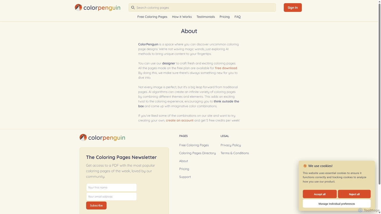 About | ColorPenguin for ColorPenguin