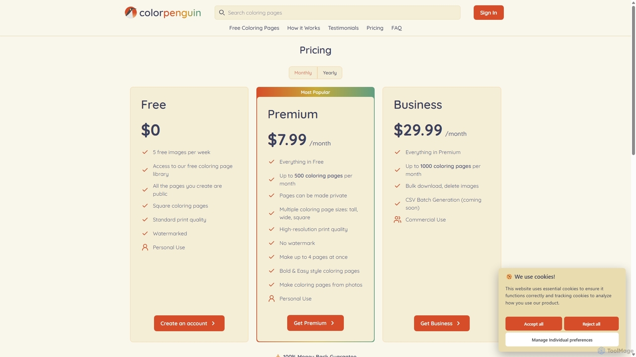 Pricing | ColorPenguin for ColorPenguin