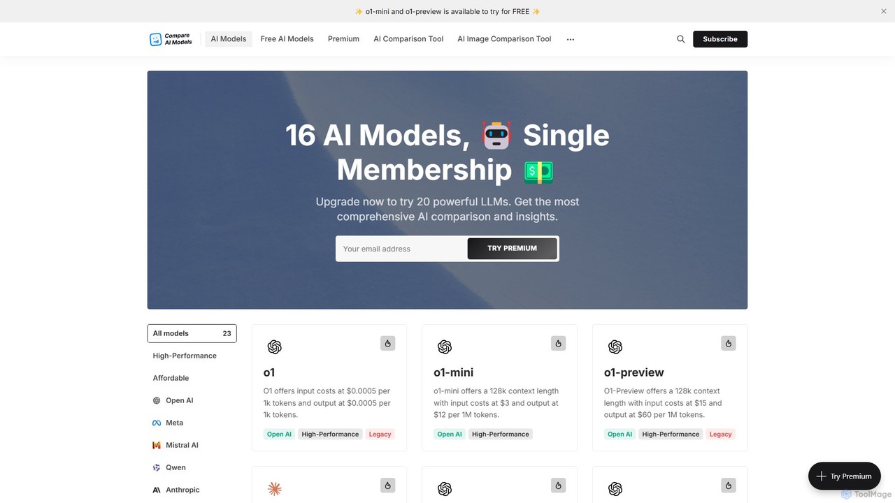 Compare AI Models