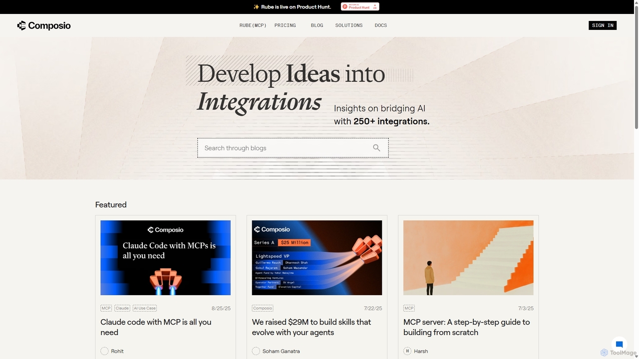 Composio - Building Smarter Agents for Composio