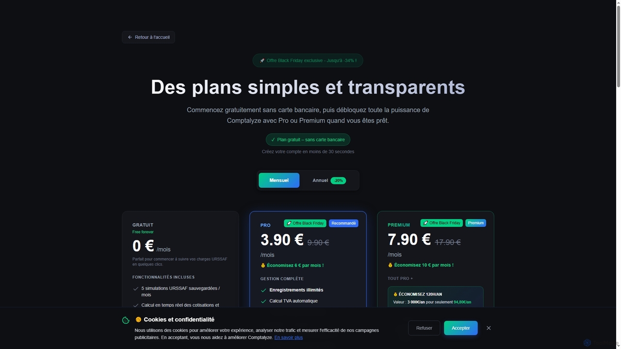 Comptalyze - Comptabilité Simplifiée pour Micro-Entrepreneurs for Comptalyze
