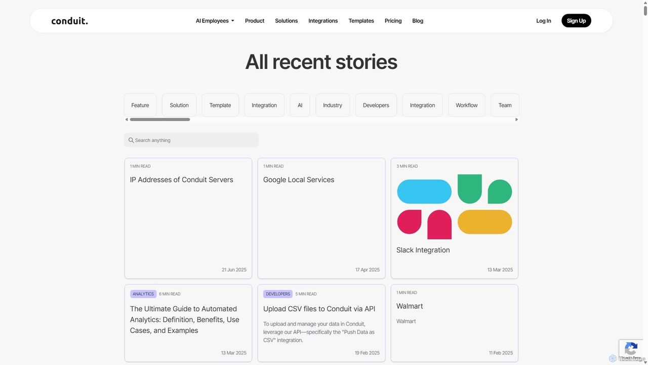 Blog for Conduit