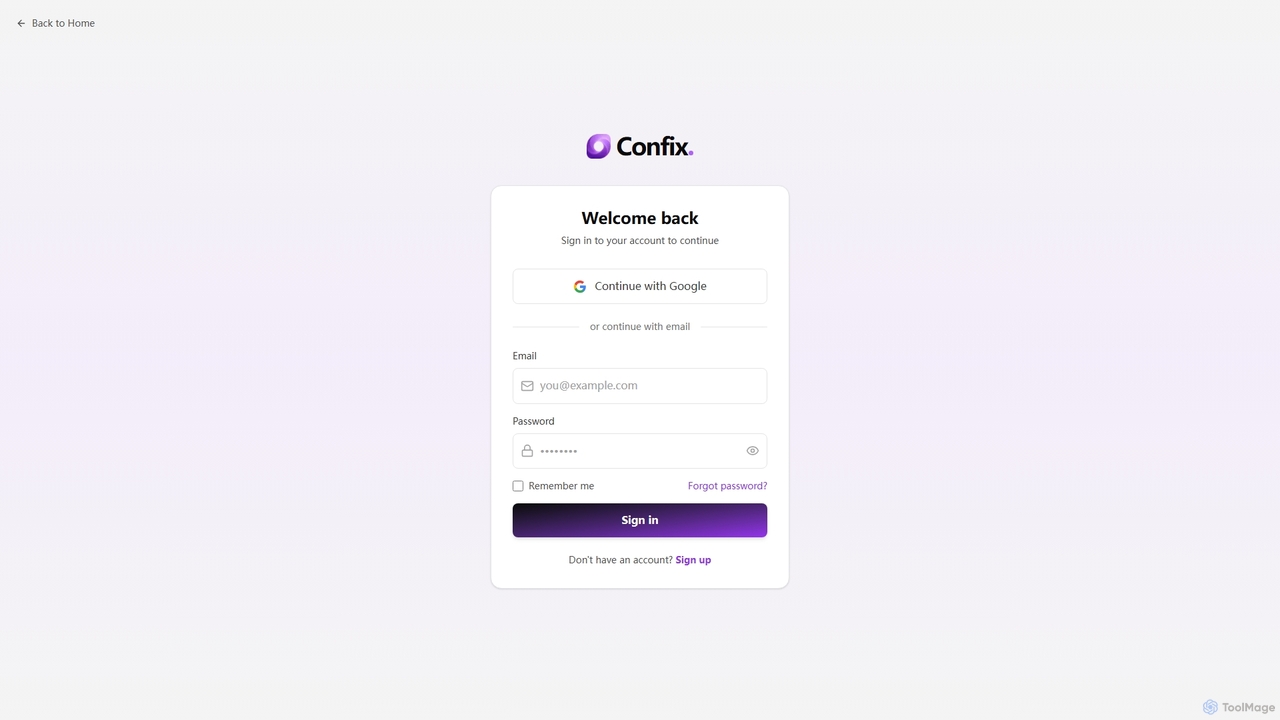 Confix - AI-Powered Landing Page Analyzer for Confix