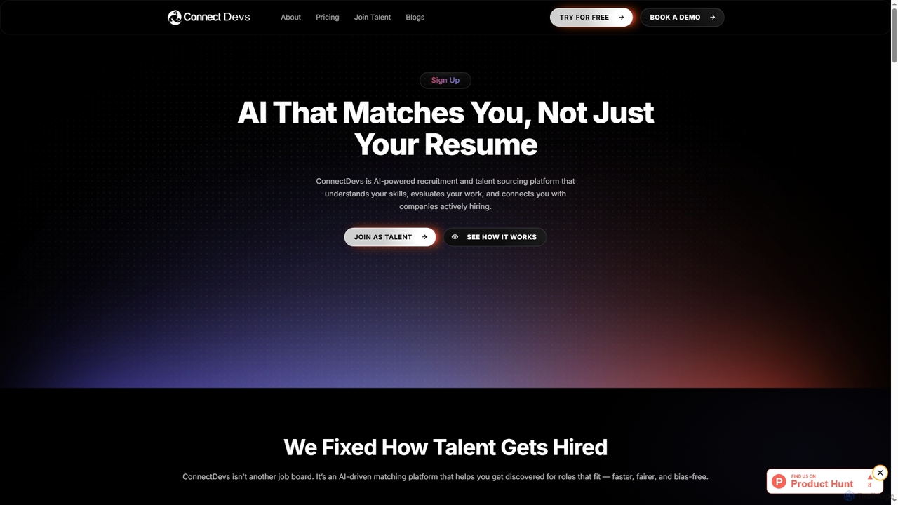 Join Talent | Build Your Career with ConnectDevs for ConnectDevs