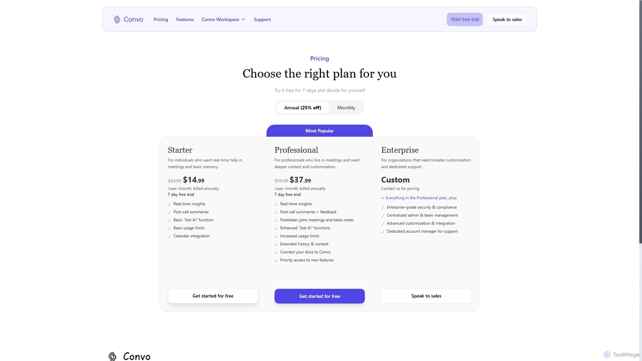 Pricing — Start Free on macOS | Convo | Convo for Convo