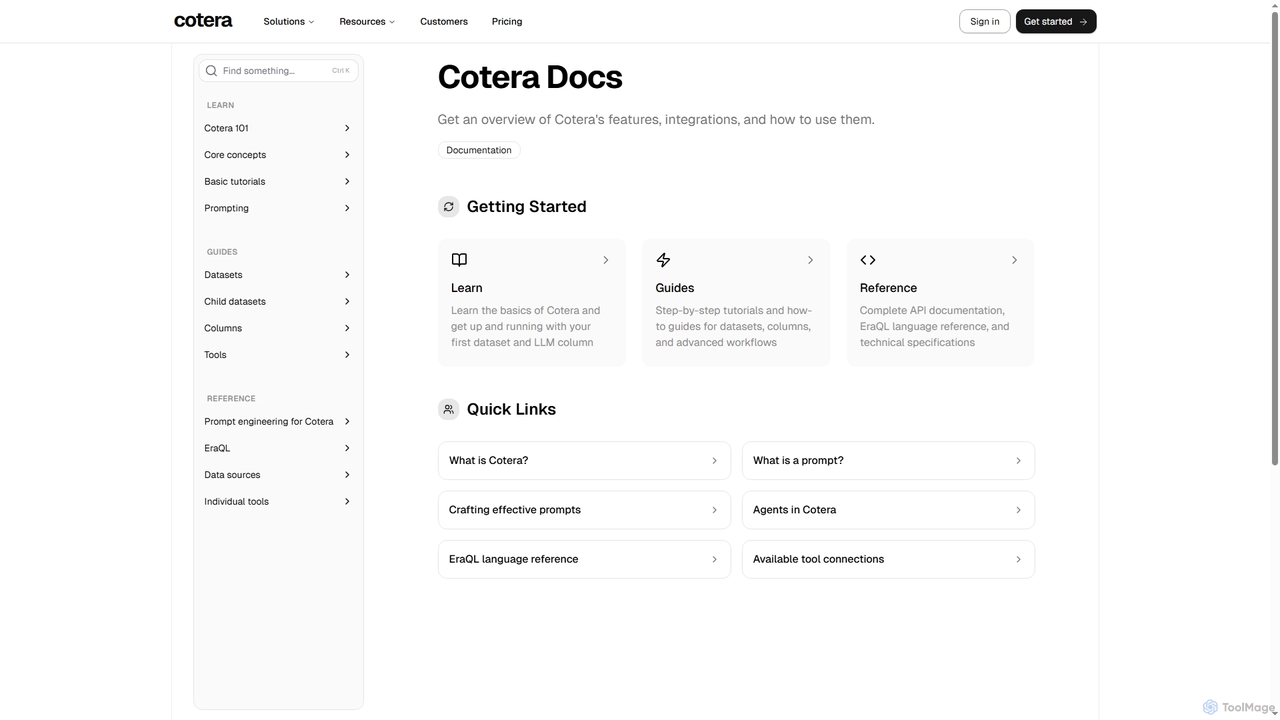 Documentation - Cotera for Cotera