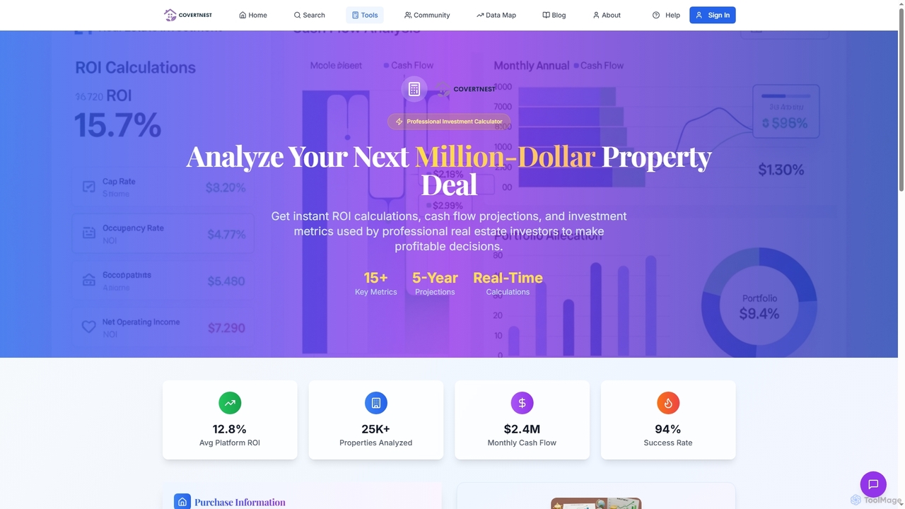CovertNest - Real Estate Investment Platform for CovertNest