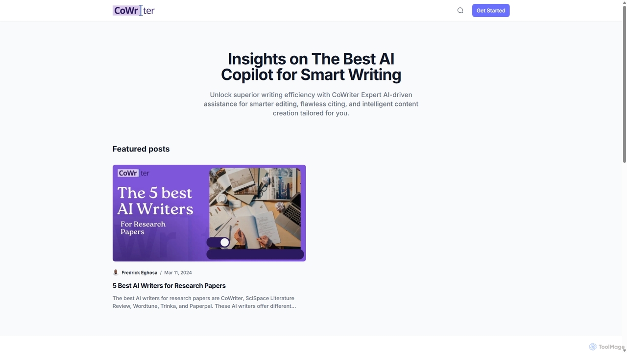 Insights on The Best AI Copilot for Smart Writing for CoWriter AI