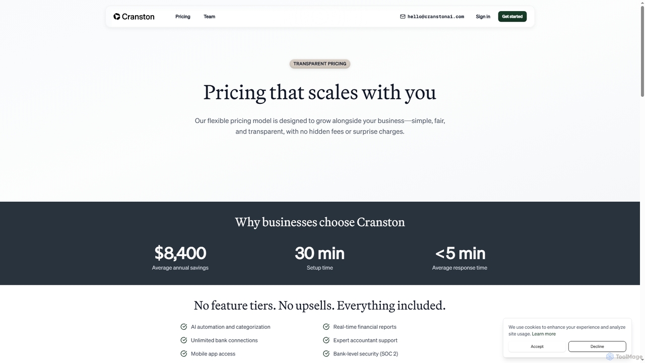 Cranston AI - AI-Powered Accounting for Cranston