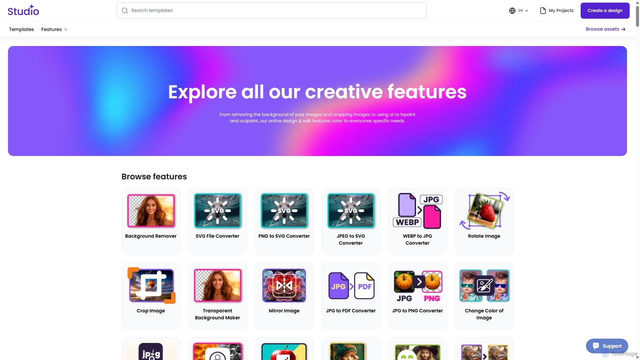 Explore all our creative features for Creative Fabrica