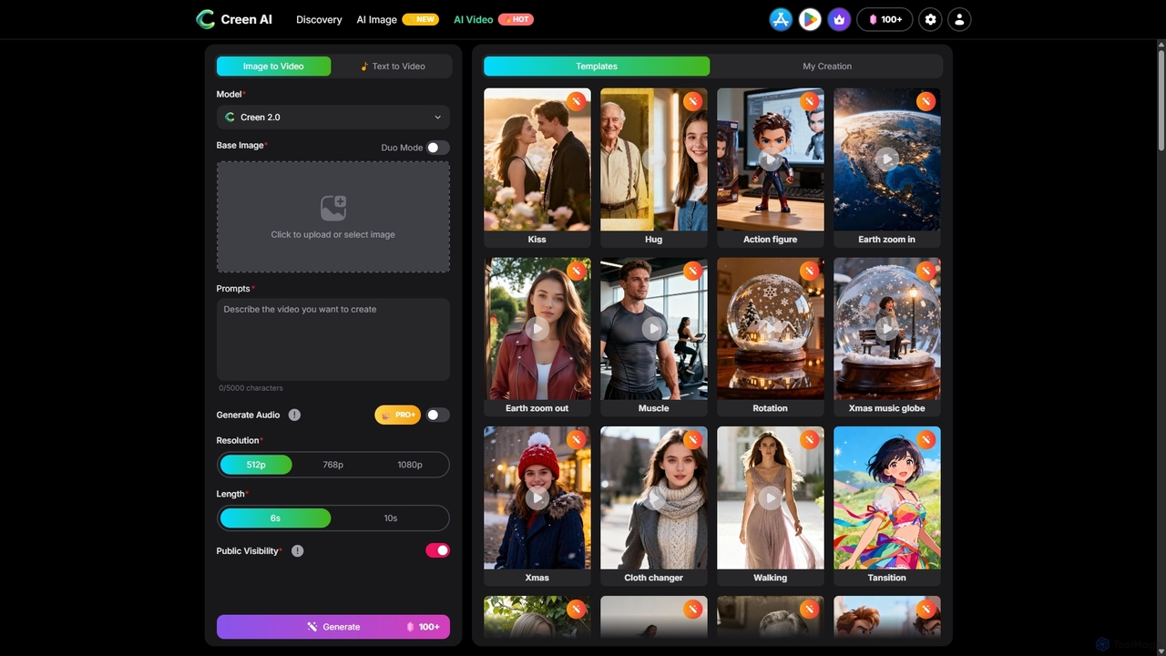 Free AI Image to Video Generator - Create Videos Instantly | Creen AI for Creen