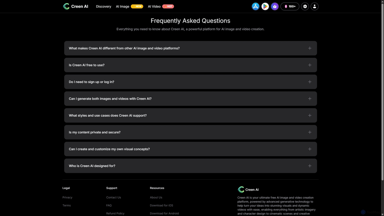 FAQ - Frequently Asked Questions - Creen AI for Creen