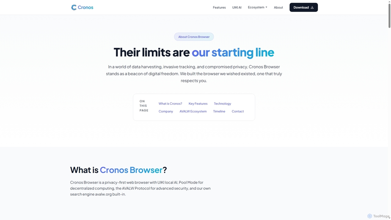 About Cronos Browser | AVALW for Cronos