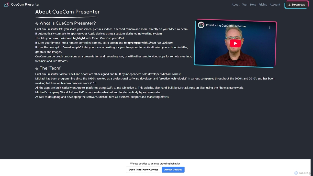 About - CueCam Presenter for CueCam Presenter