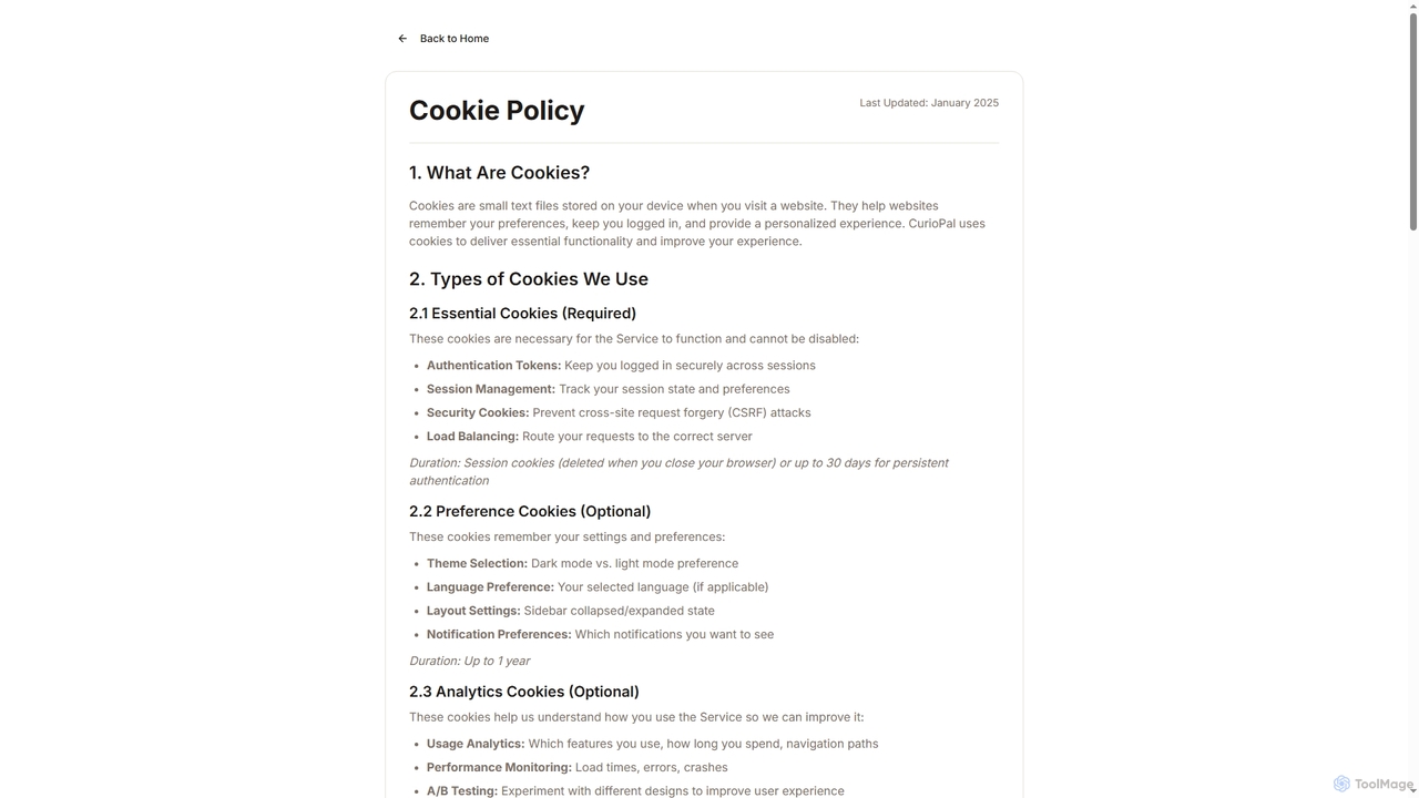 Cookie Policy | Curiopal for Curiopal