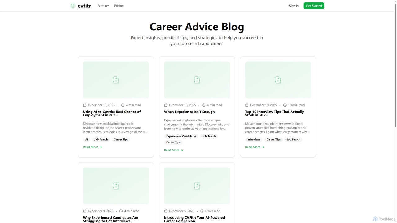 Career Advice Blog - Job Search Tips & AI Insights | CVFitr for CVFitr