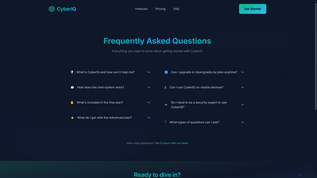 FAQ - CyberIQ for CyberIQ