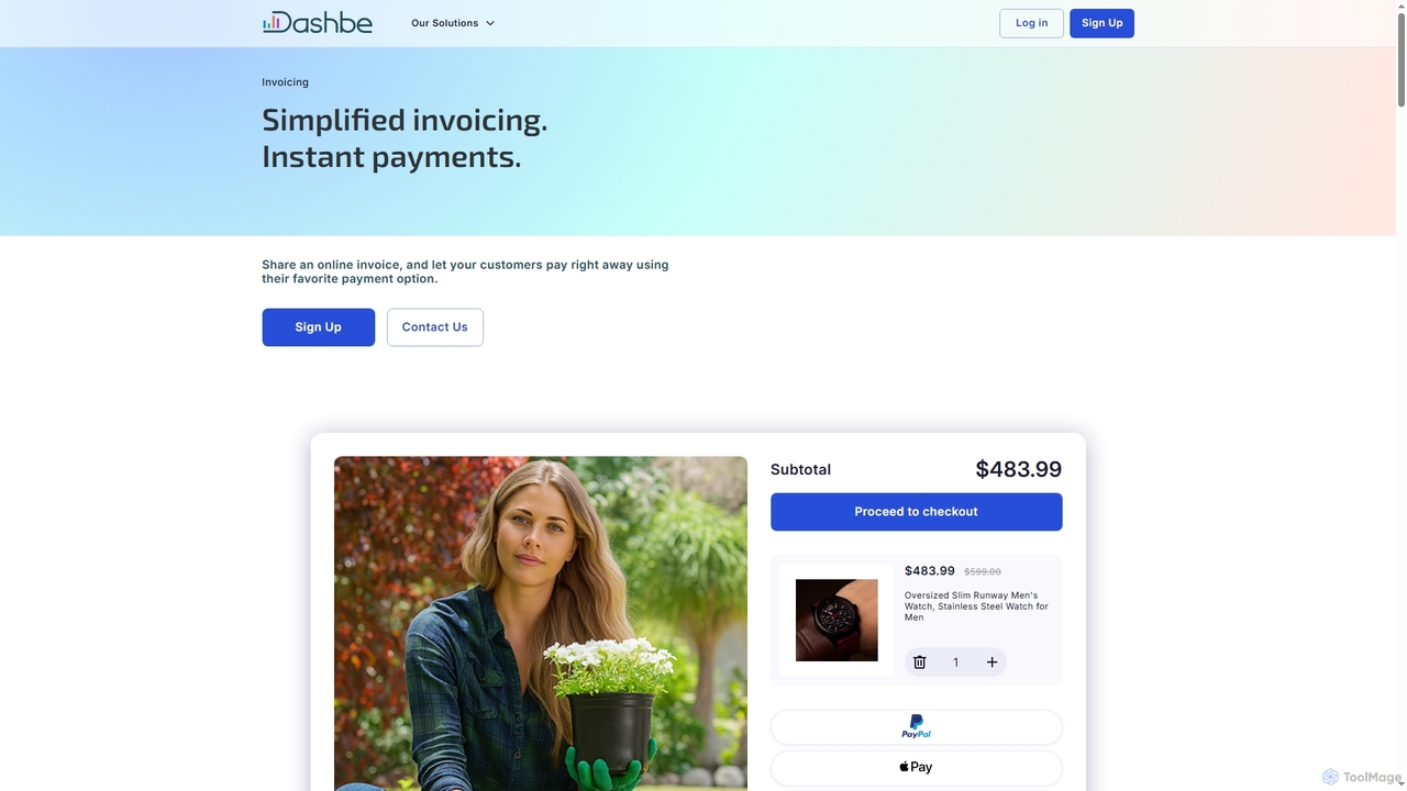 Invoicing for Dashbe