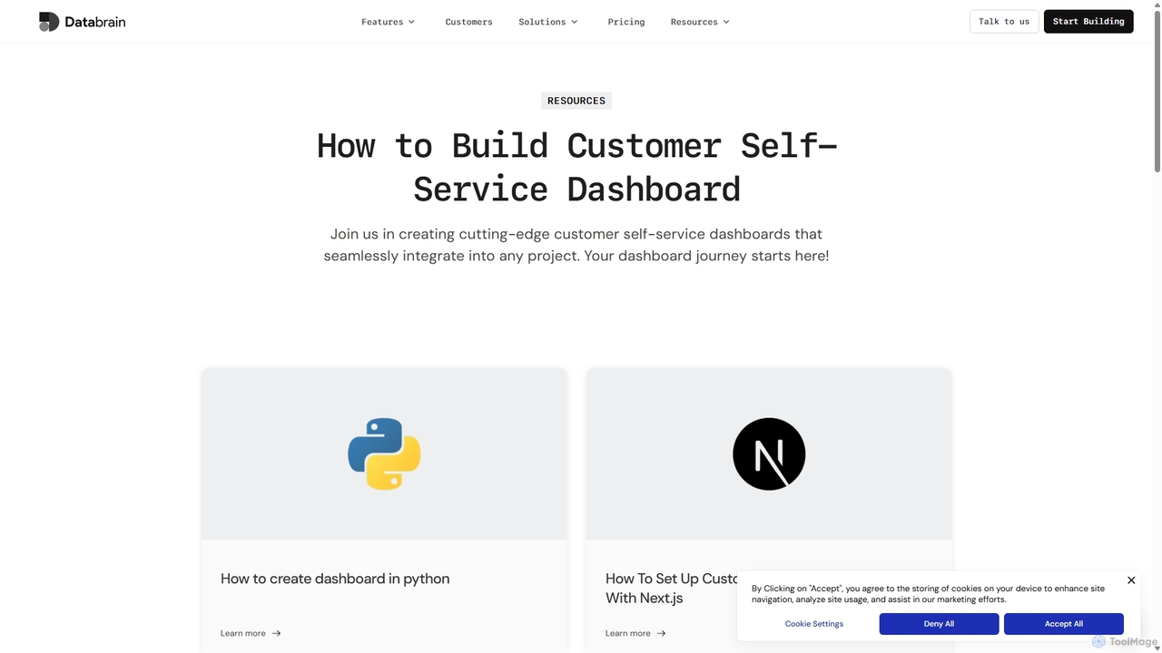 How to Build Customer Self-Service Dashboard for DataBrain