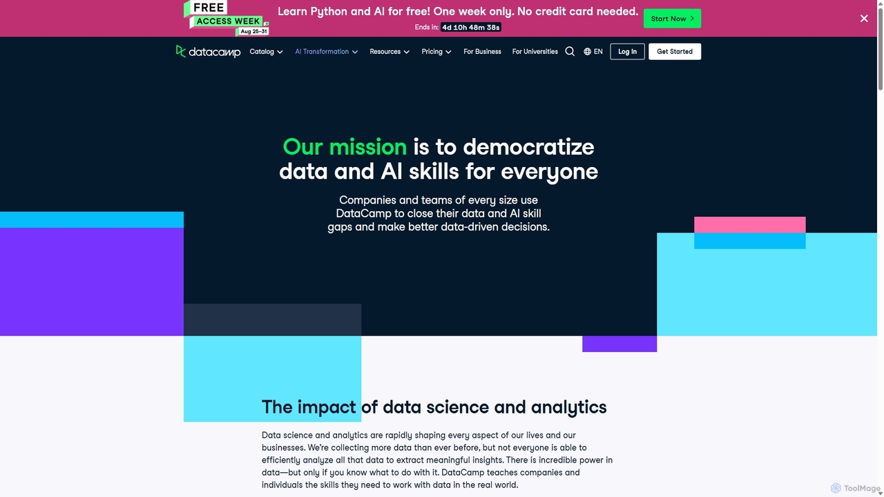 About DataCamp for DataCamp