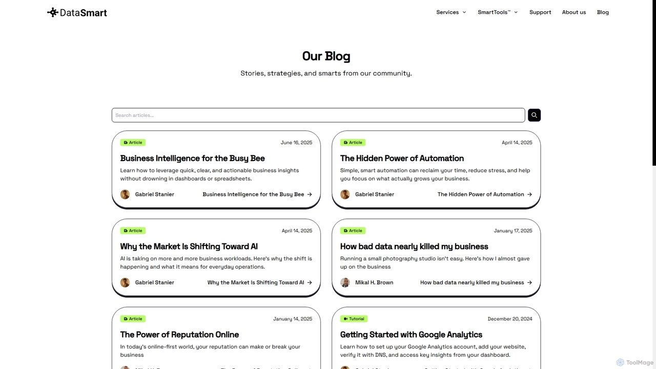 DataSmart — Blogs | Articles | Opinions for DataSmart