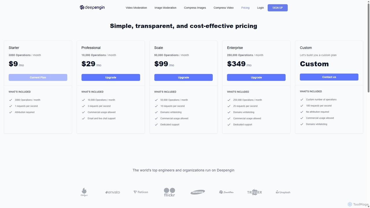 Deepengin | The all-in-one API for image and video moderation for Deepengin