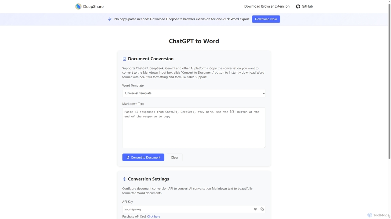 ChatGPT to Word - DeepShare for DeepShare