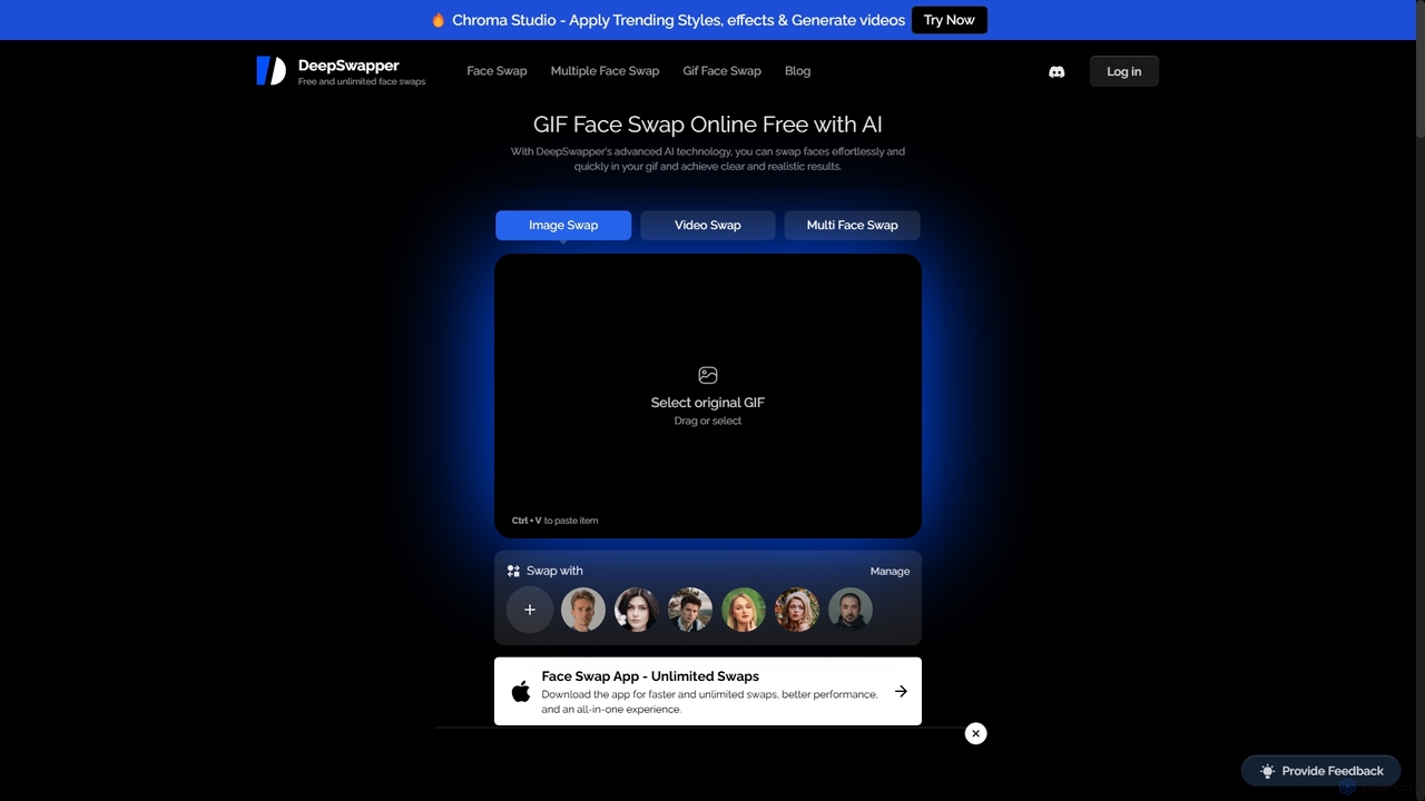 Free AI GIF Face Swap Online (No Sign Up) for DeepSwapper