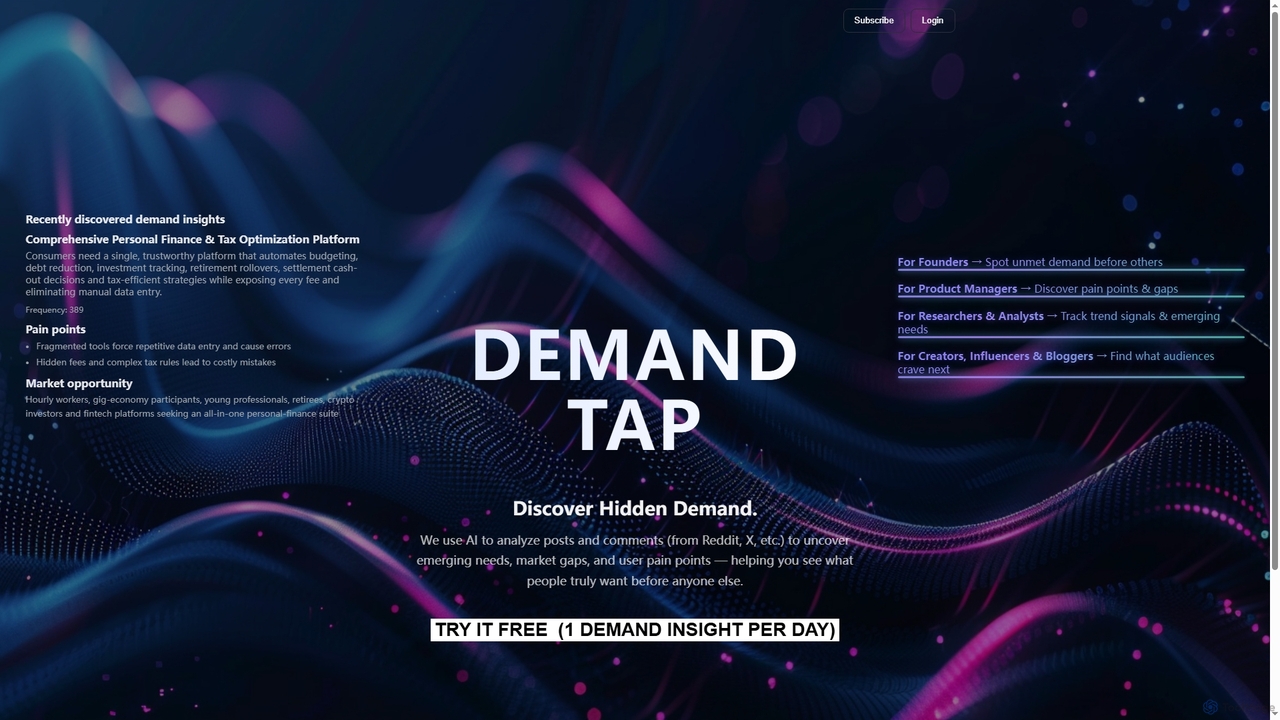 Demand Tap