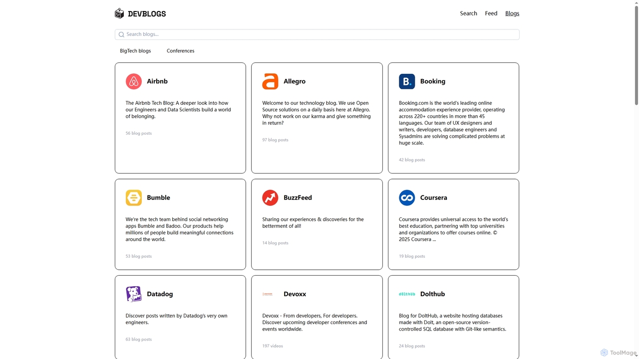 Companies | devblogs.sh for DevBlogs