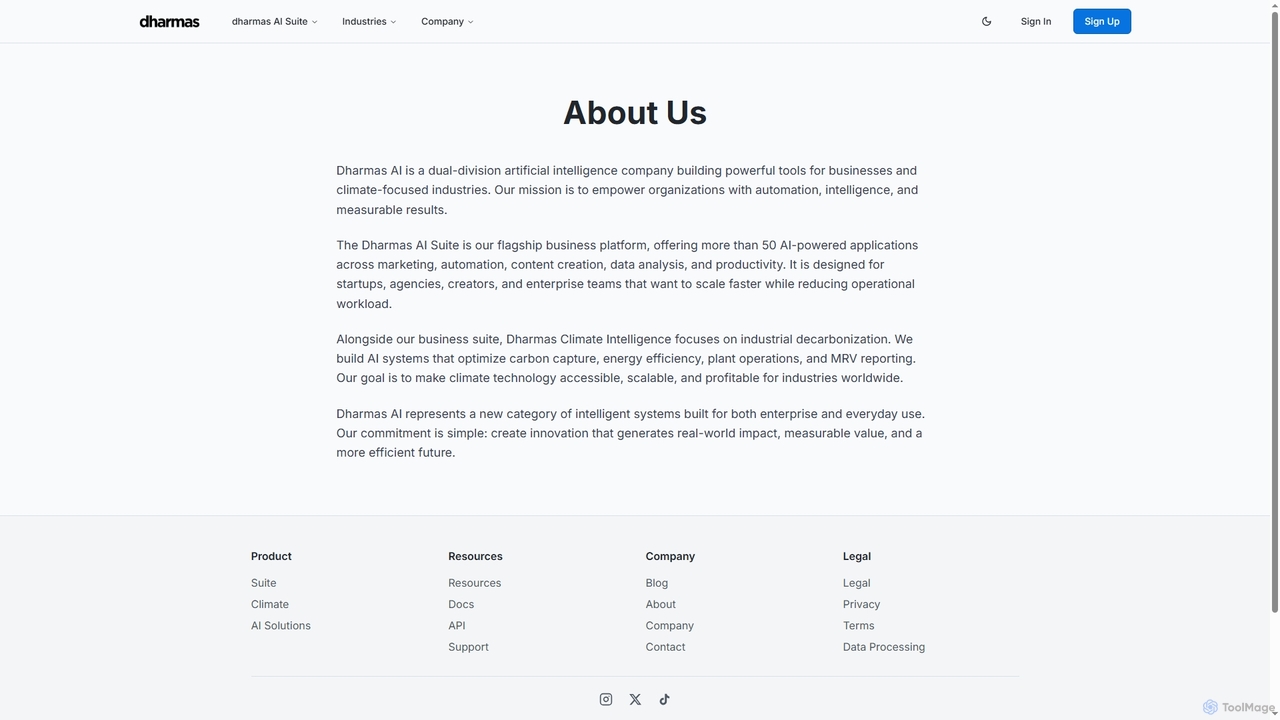About Us - Dharmas AI | Dharmas AI Suite for Dharmas