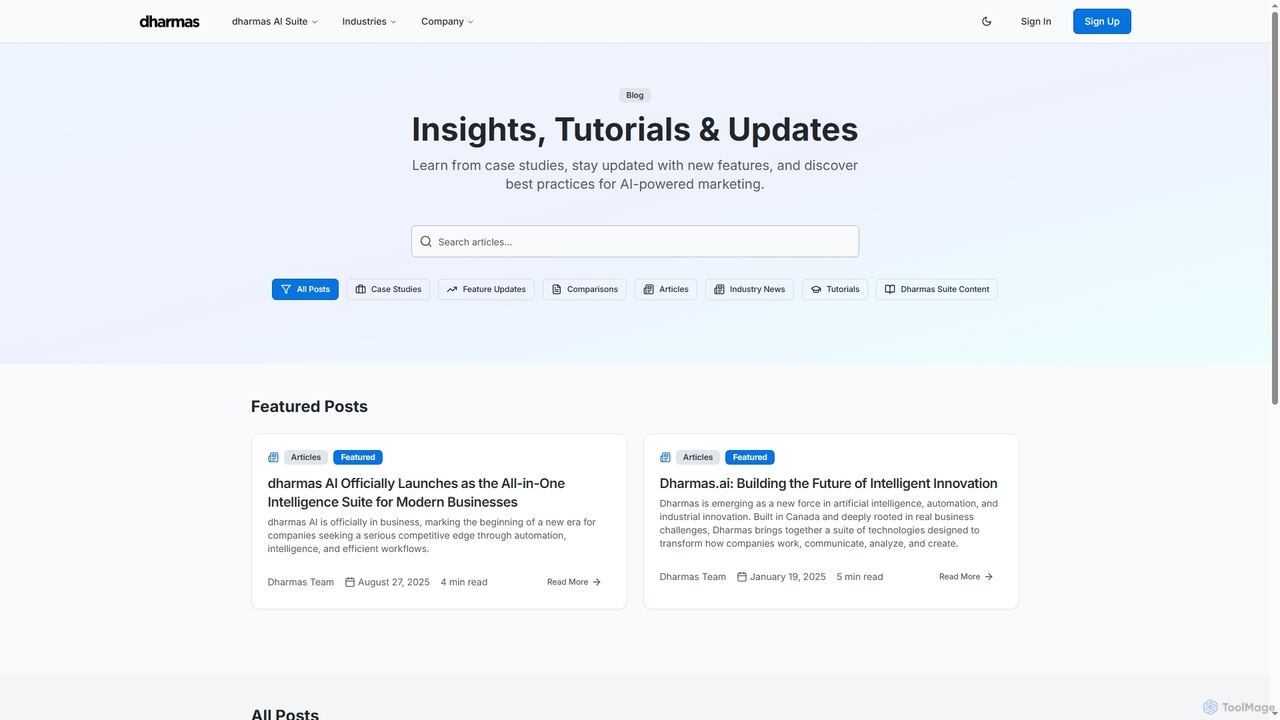 Blog - Dharmas AI Suite | Dharmas AI Suite for Dharmas