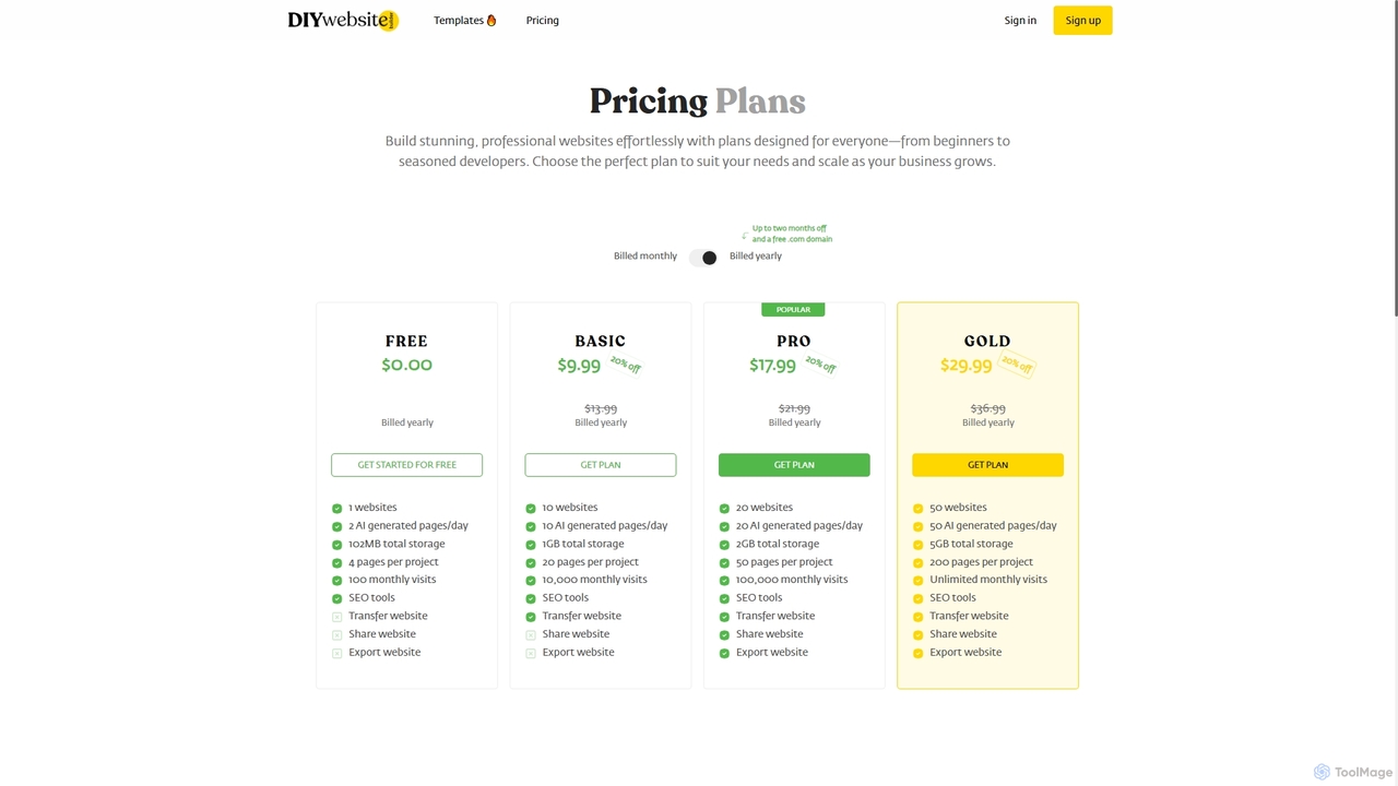 DIYWebsiteBuilder - Create Your Own Professional Website in Minutes for Diy Website Builder