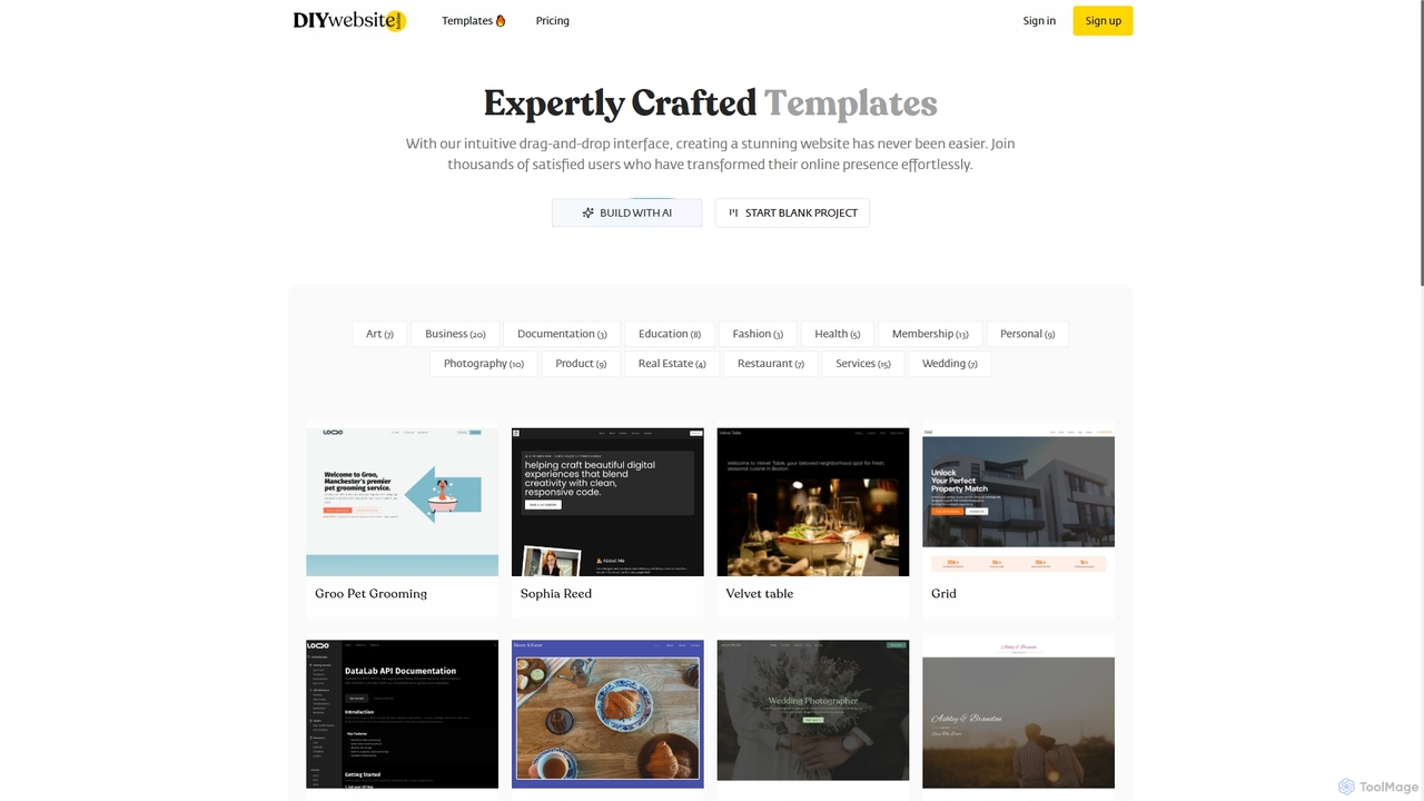 DIYWebsiteBuilder - Create Your Own Professional Website in Minutes for Diy Website Builder