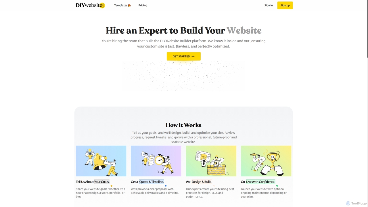DIYWebsiteBuilder - Create Your Own Professional Website in Minutes for Diy Website Builder