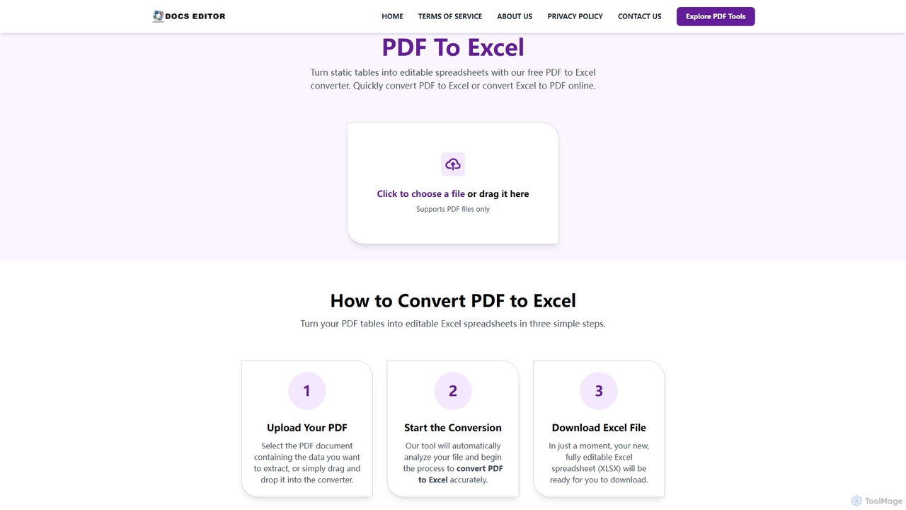 PDF to Excel Converter | Convert PDF to Excel & Excel to PDF Free for Docseditor