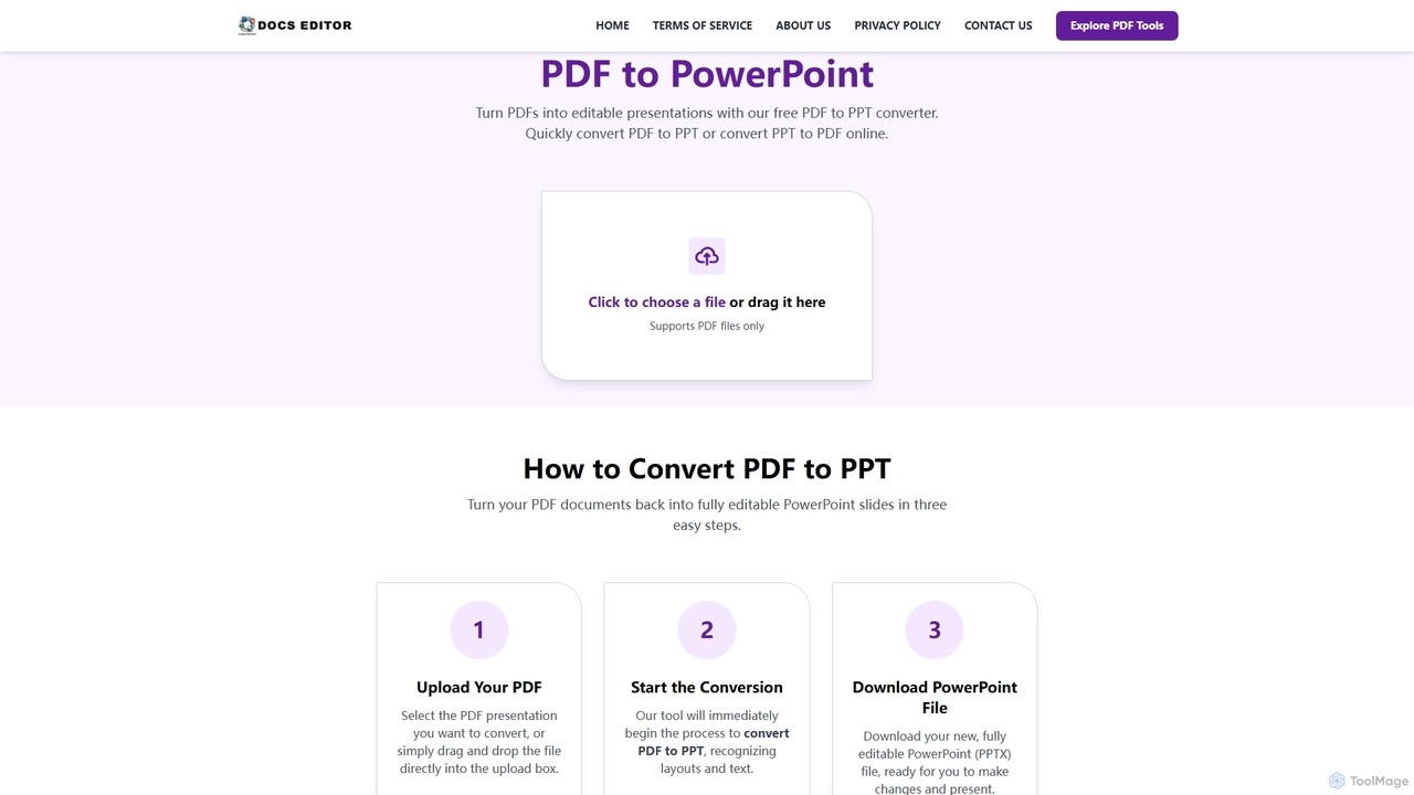 PDF to PPT Converter | Convert PDF to PowerPoint & PPT to PDF Free for Docseditor