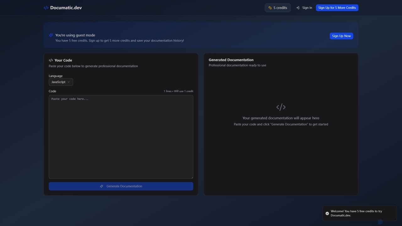 DocuMatic.dev for Documatic