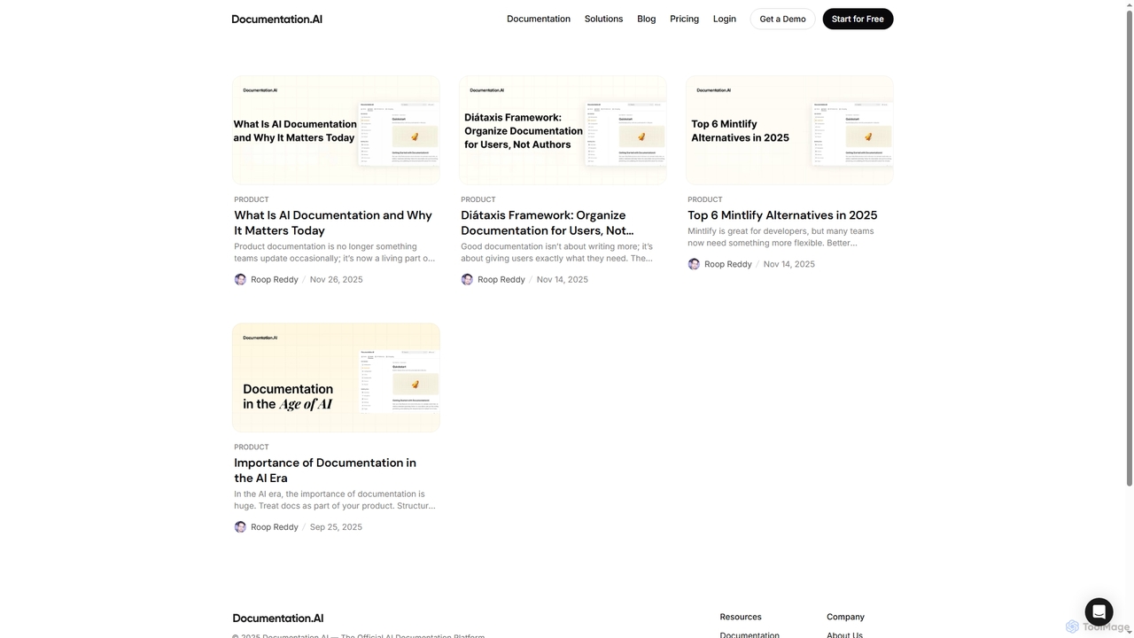 Documentation.AI Blog for DocumentationAI