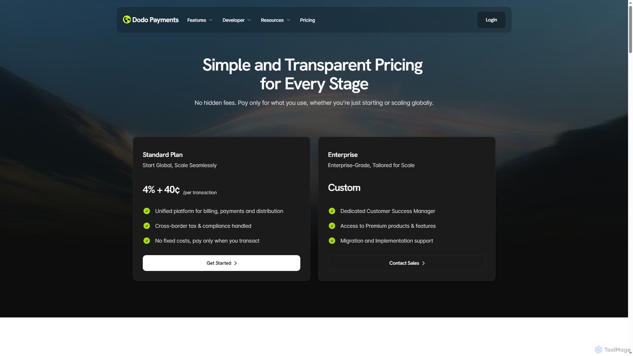 Pricing | Dodo Payments for Dodo Payments