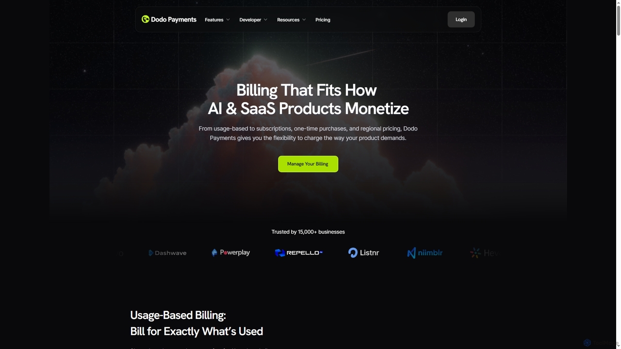 Billing | Dodo Payments for Dodo Payments