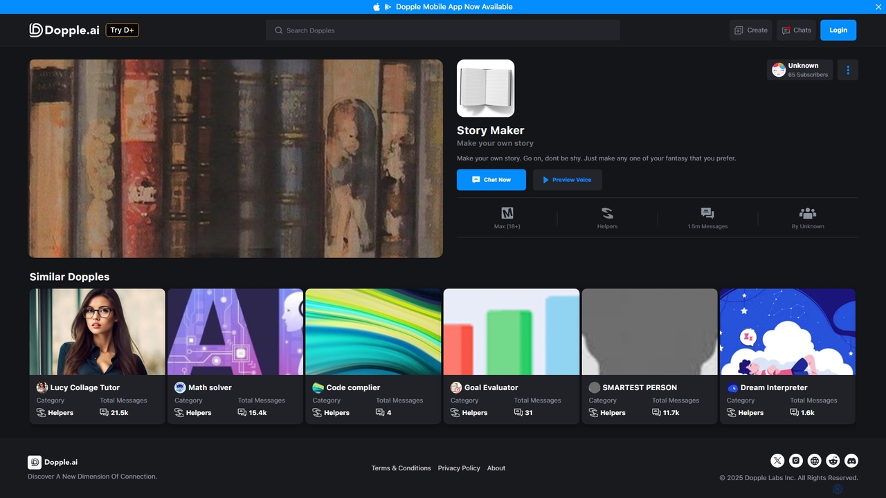 Story Maker | Dopple.ai for Dopple.ai