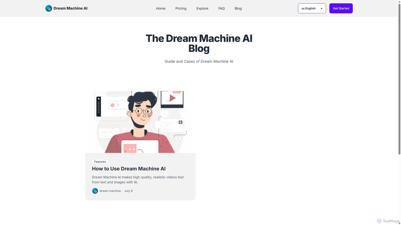 Dream Machine AI Blog| Dream Machine AI for Dream Machine AI