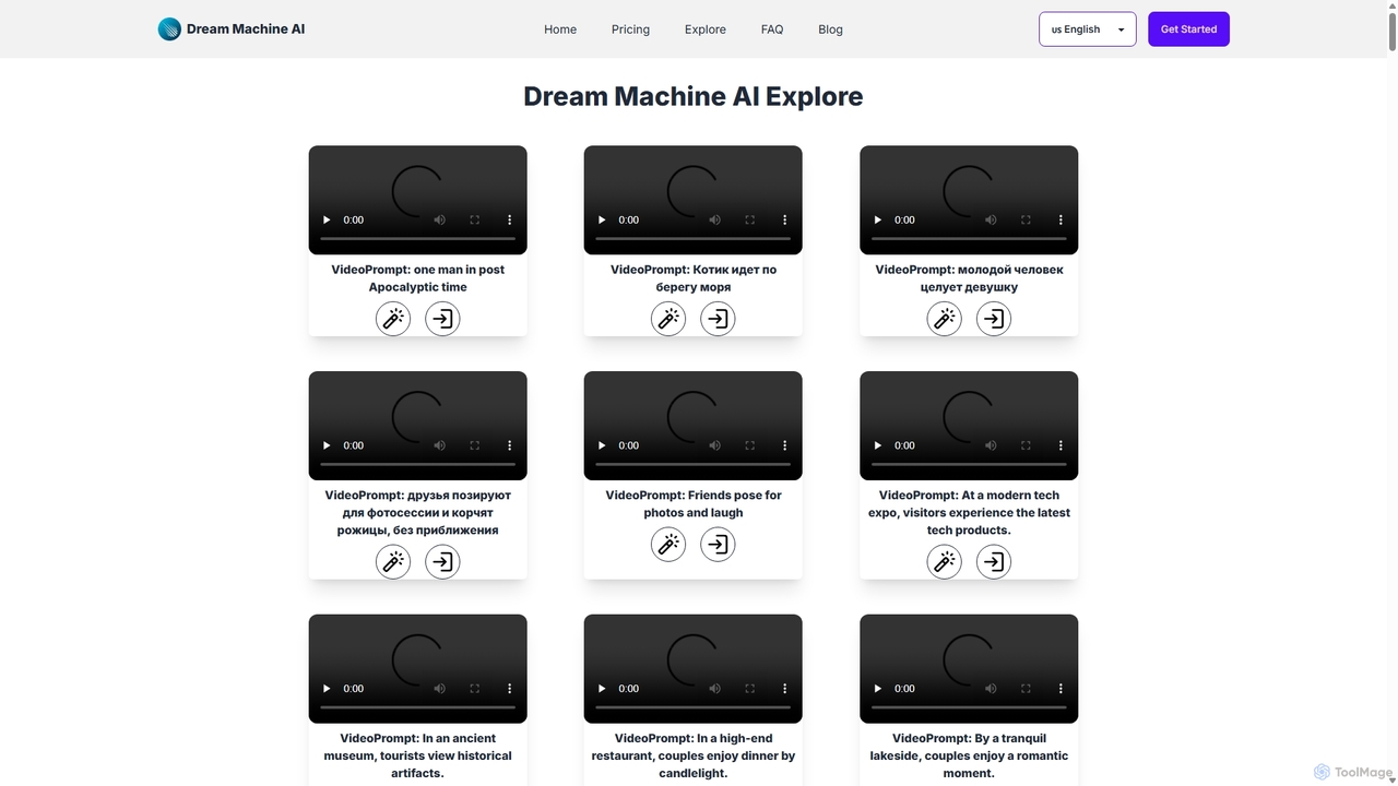 Explore Dream Machine AI | Dream Machine AI for Dream Machine AI