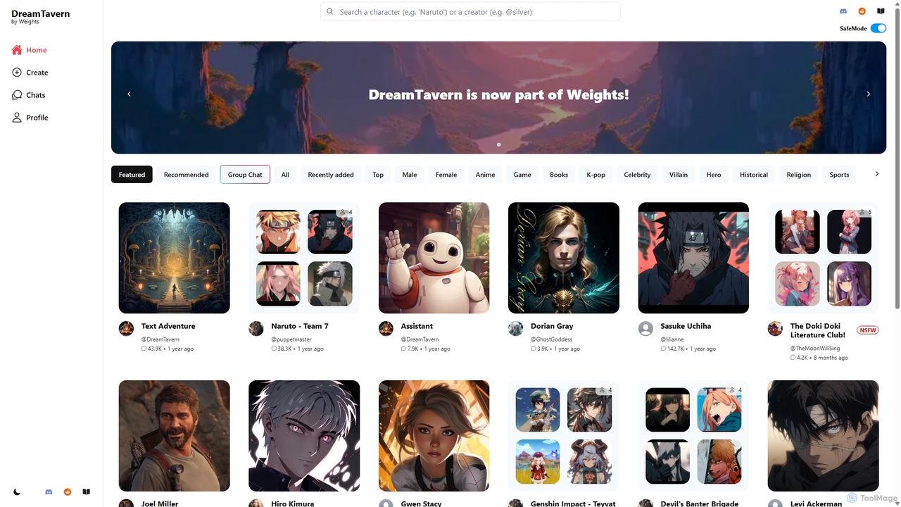 DreamTavern by Weights: AI Character Chat for DreamTavern